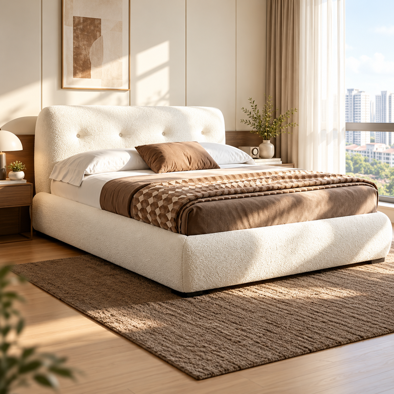 Zenvorin Fabric Bed Frame