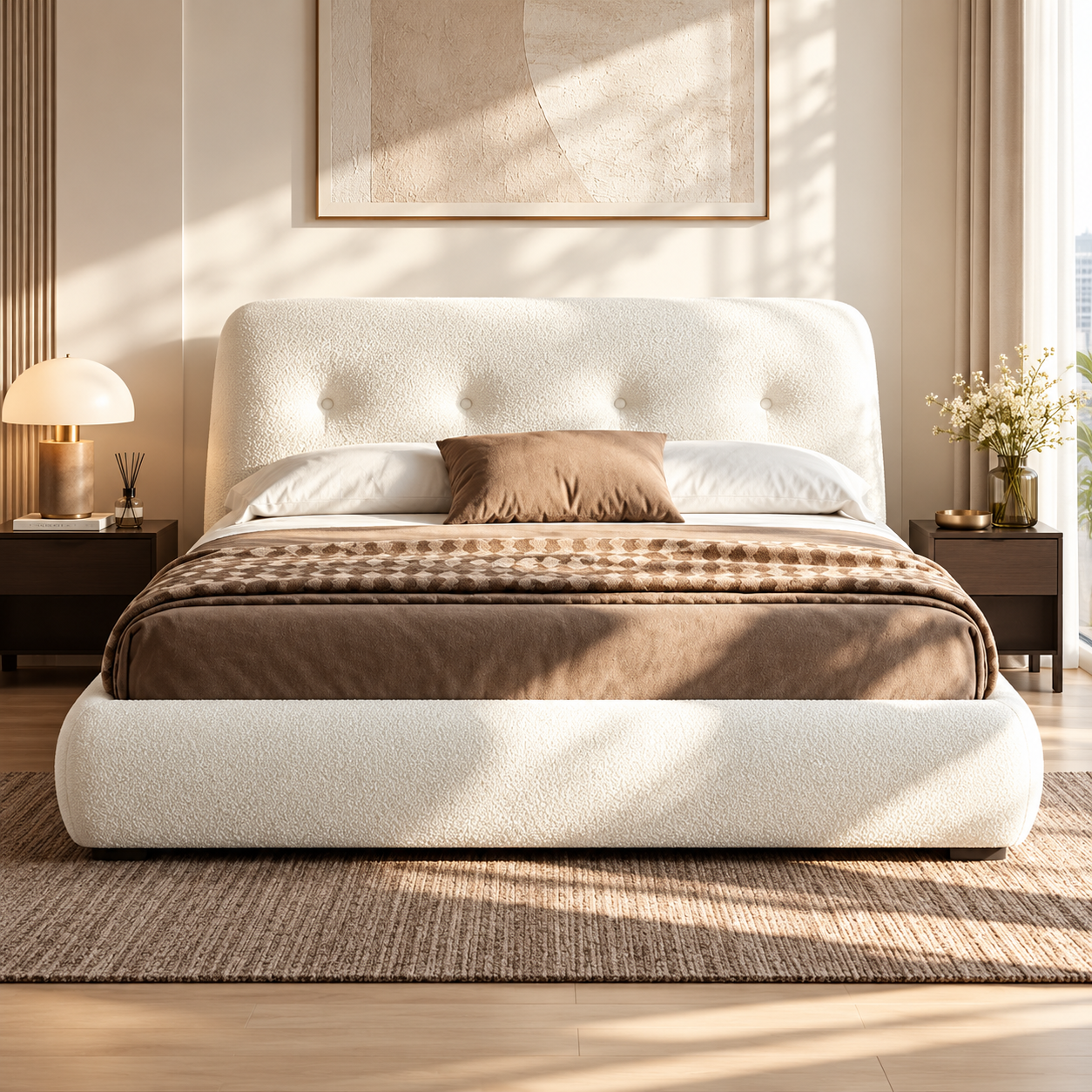 Zenvorin Fabric Bed Frame