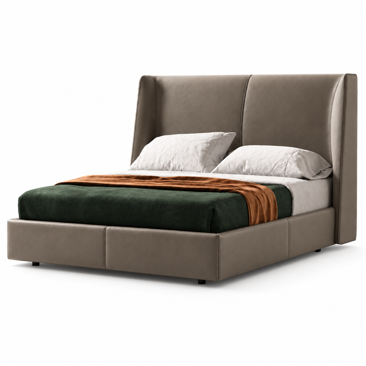 Kavrel Faux Leather Bed Frame