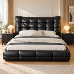 Gervain Leather Bed Frame