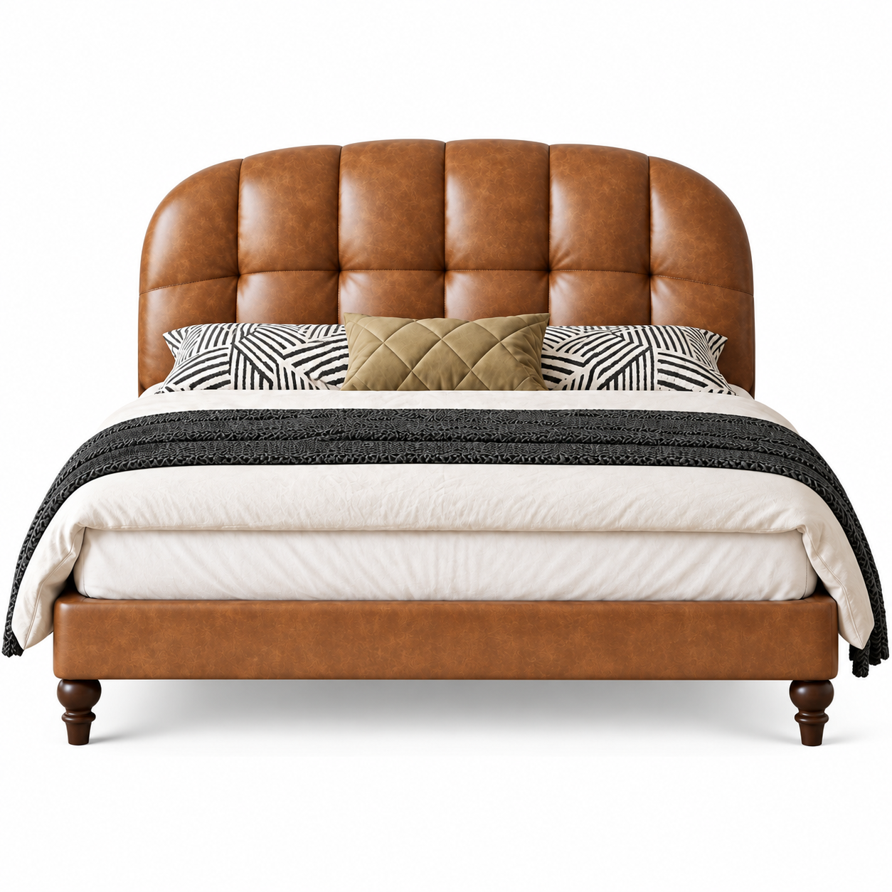 Torevan Leather Bed Frame