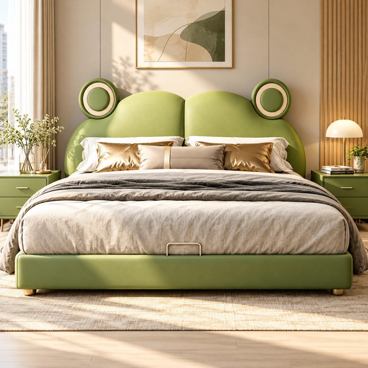 Wendric Leather Bed Frame