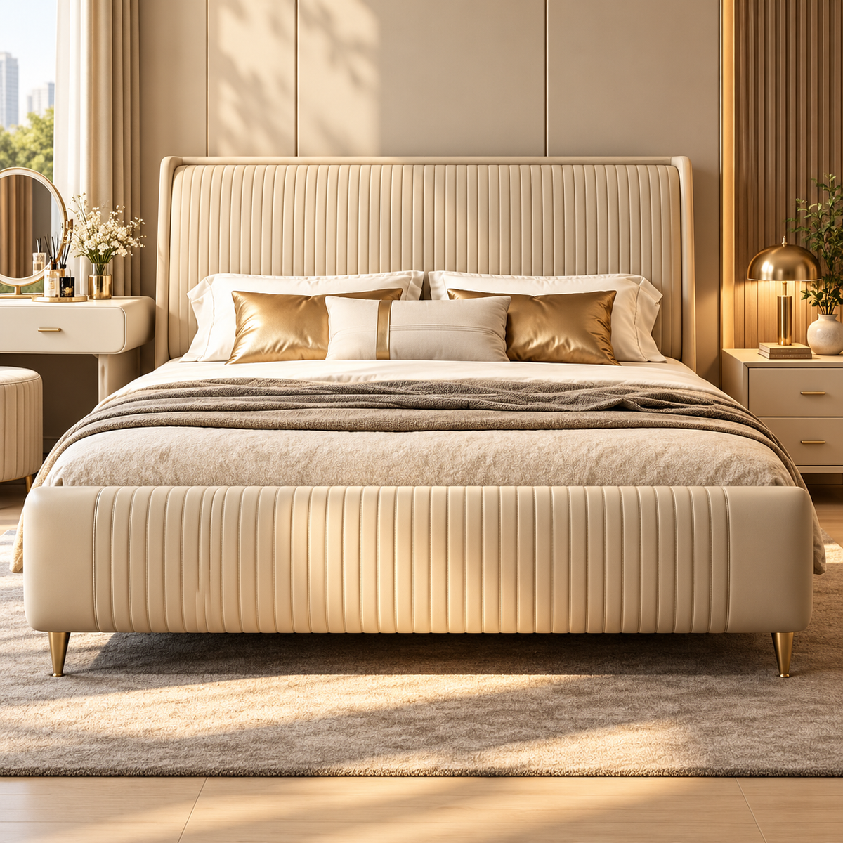 Westren Leather Bed Frame