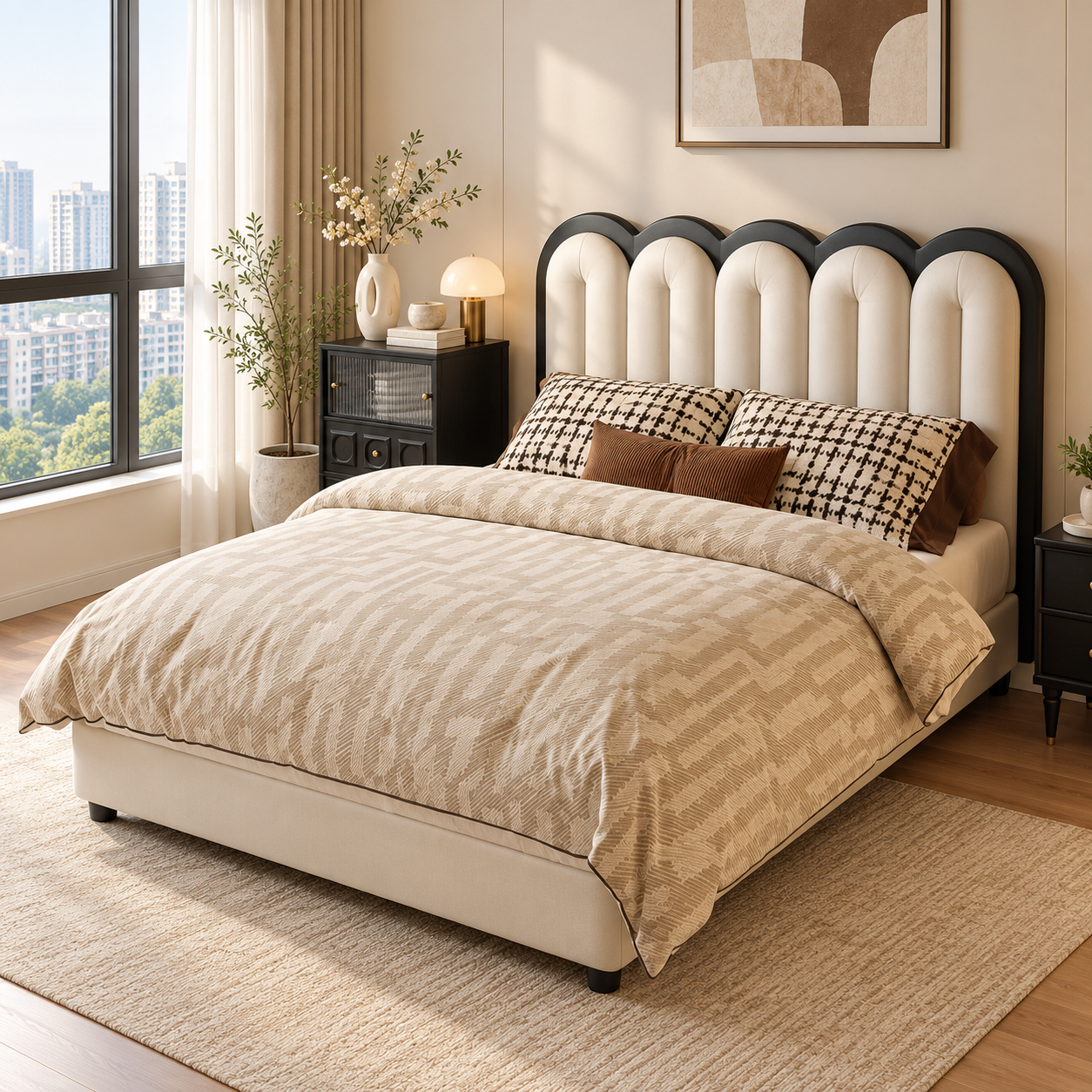 Xavrin Leather Bed Frame
