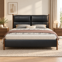 Zoradin Leather Bed Frame