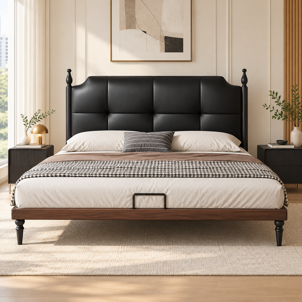 Florenzo Leather Bed Frame