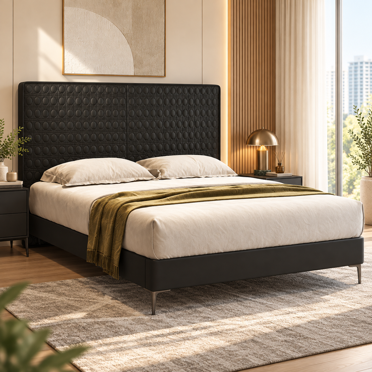 Havelo Leather Bed Frame