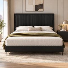 Kervic Leather Bed Frame