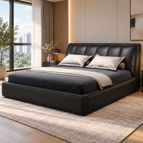 Lorandin Leather Bed Frame