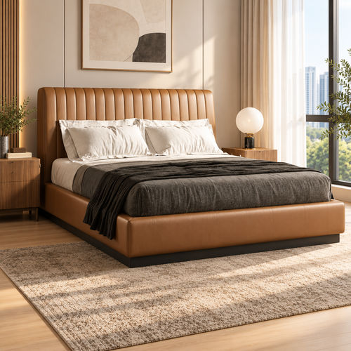 Mervano Leather Bed Frame