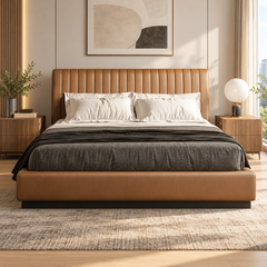 Mervano Leather Bed Frame