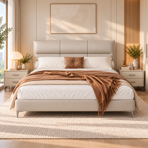 Ostaric Leather Bed Frame