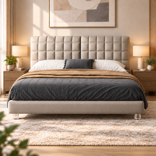 Pervan Leather Bed Frame