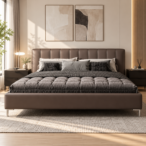 Quessan Leather Bed Frame