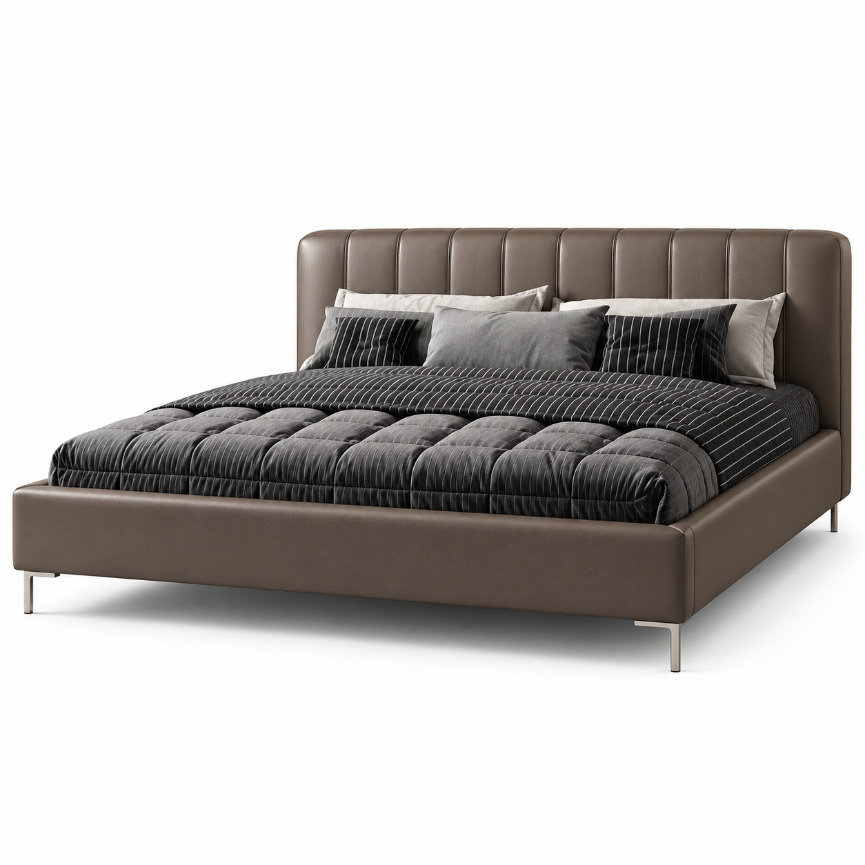 Quessan Leather Bed Frame