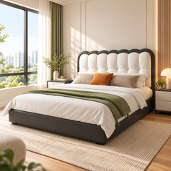 Rovenic Leather Bed Frame