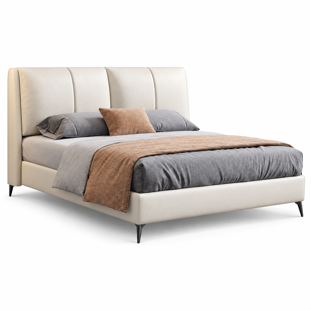 Zaremon Leather Bed Frame