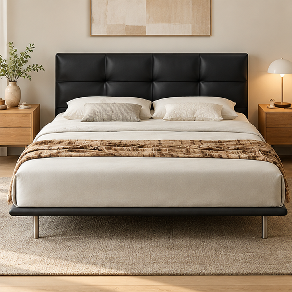 Pavaris Leather Bed Frame