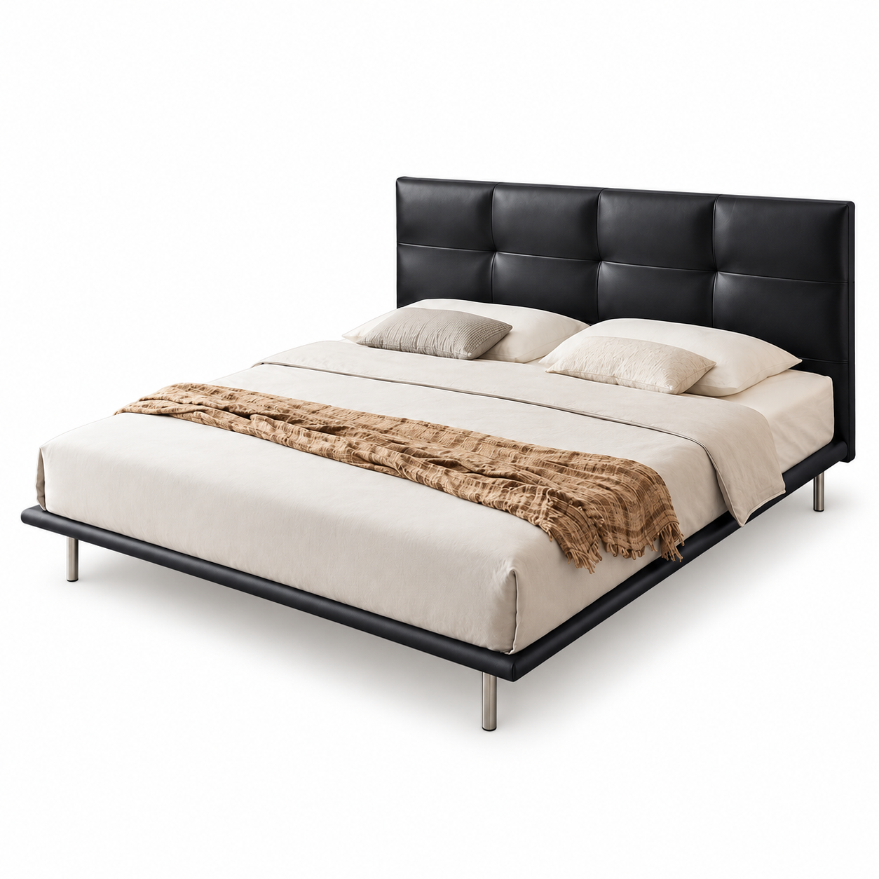 Pavaris Leather Bed Frame