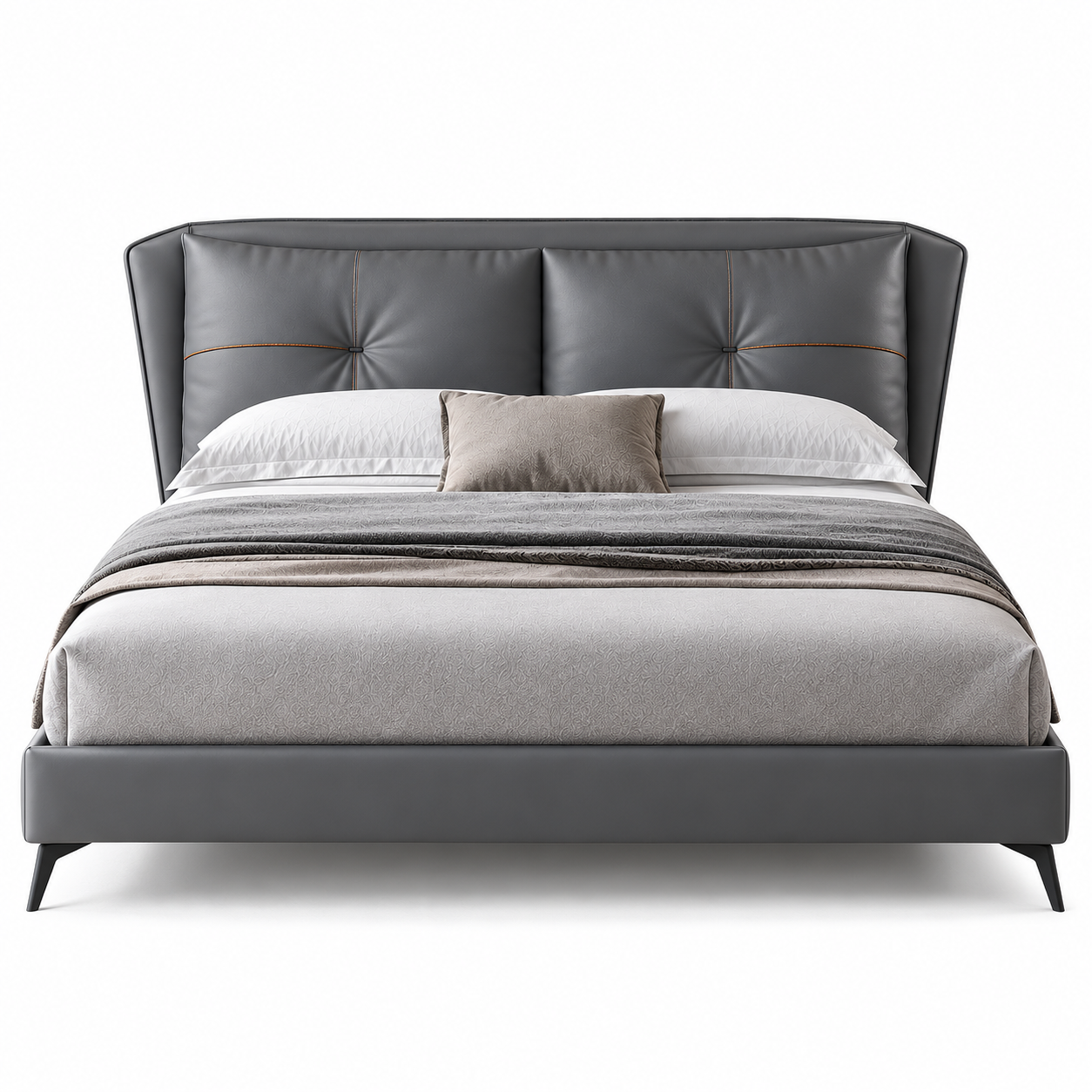 Delvran Leather Bed Frame