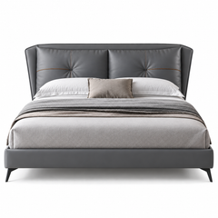 Delvran Leather Bed Frame