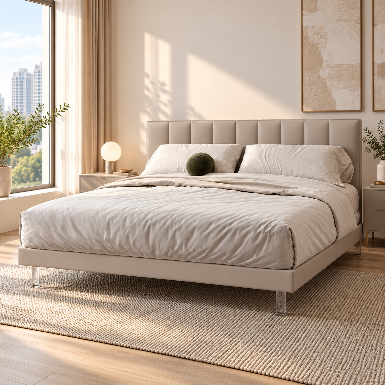 Reldan Leather Bed Frame