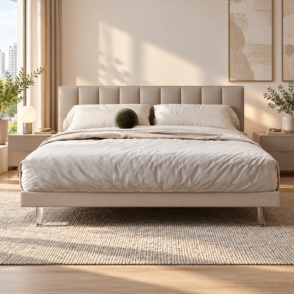 Reldan Leather Bed Frame