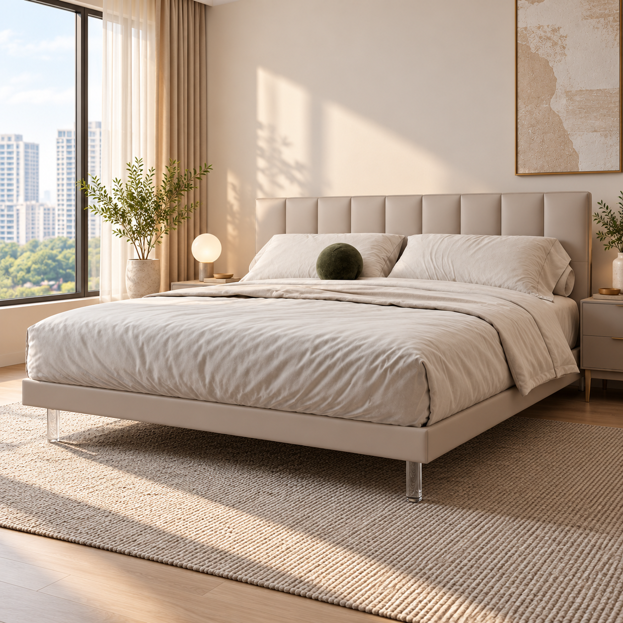 Reldan Leather Bed Frame