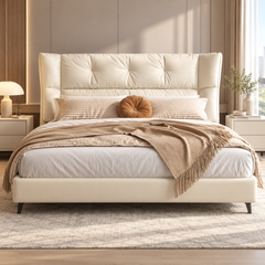 Meldrin Leather Bed Frame