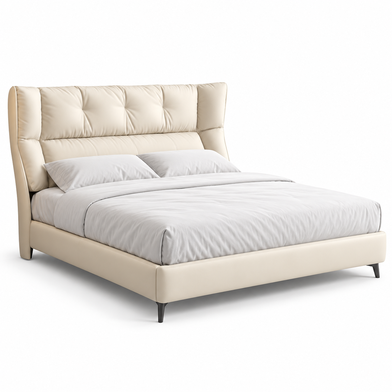 Meldrin Leather Bed Frame