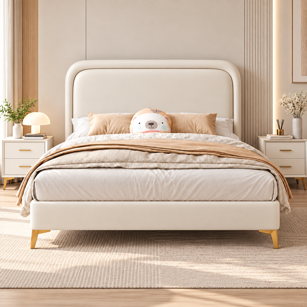 Hespern Leather Bed Frame