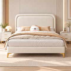 Hespern Leather Bed Frame