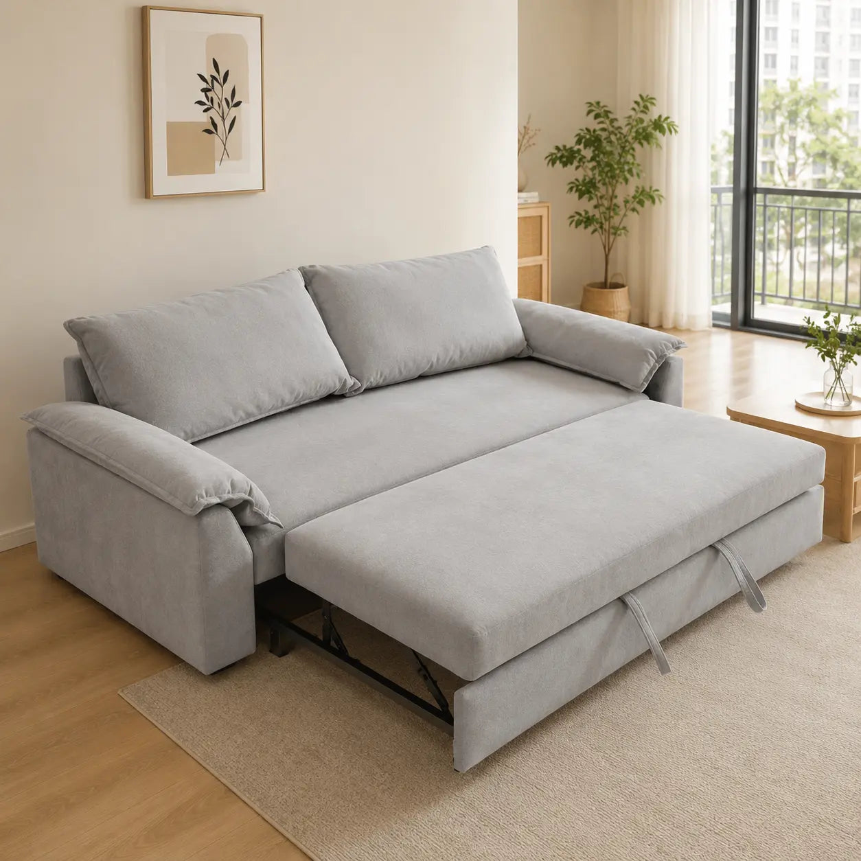 Farselle Fabric Sofa Bed (Water Repellent & Pet Friendly)
