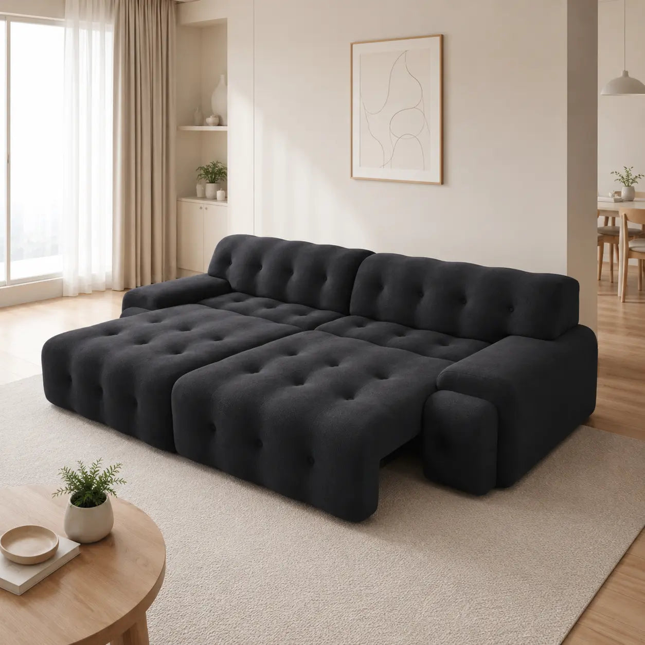 Fendora Fabric Sofa Bed (Water Repellent & Pet Friendly)