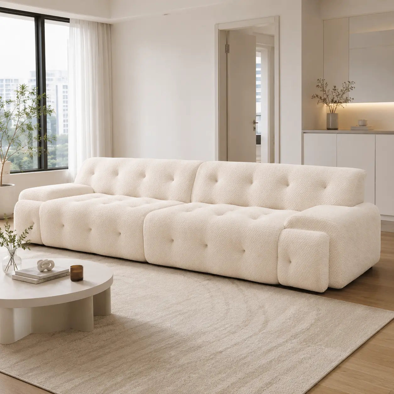 Fendora Fabric Sofa Bed (Water Repellent & Pet Friendly)