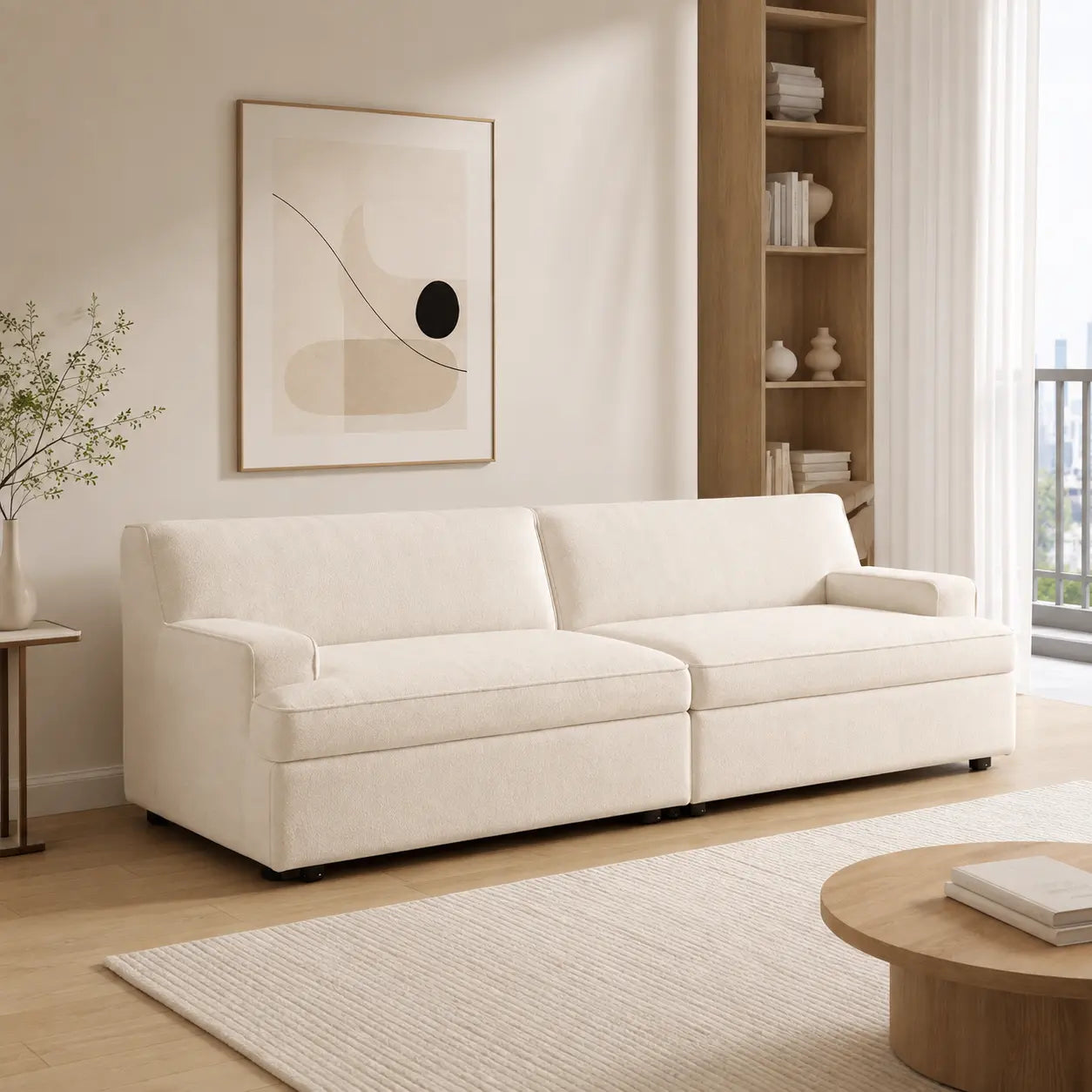 Rovelin Fabric Sofa Bed (Water Repellent & Pet Friendly)