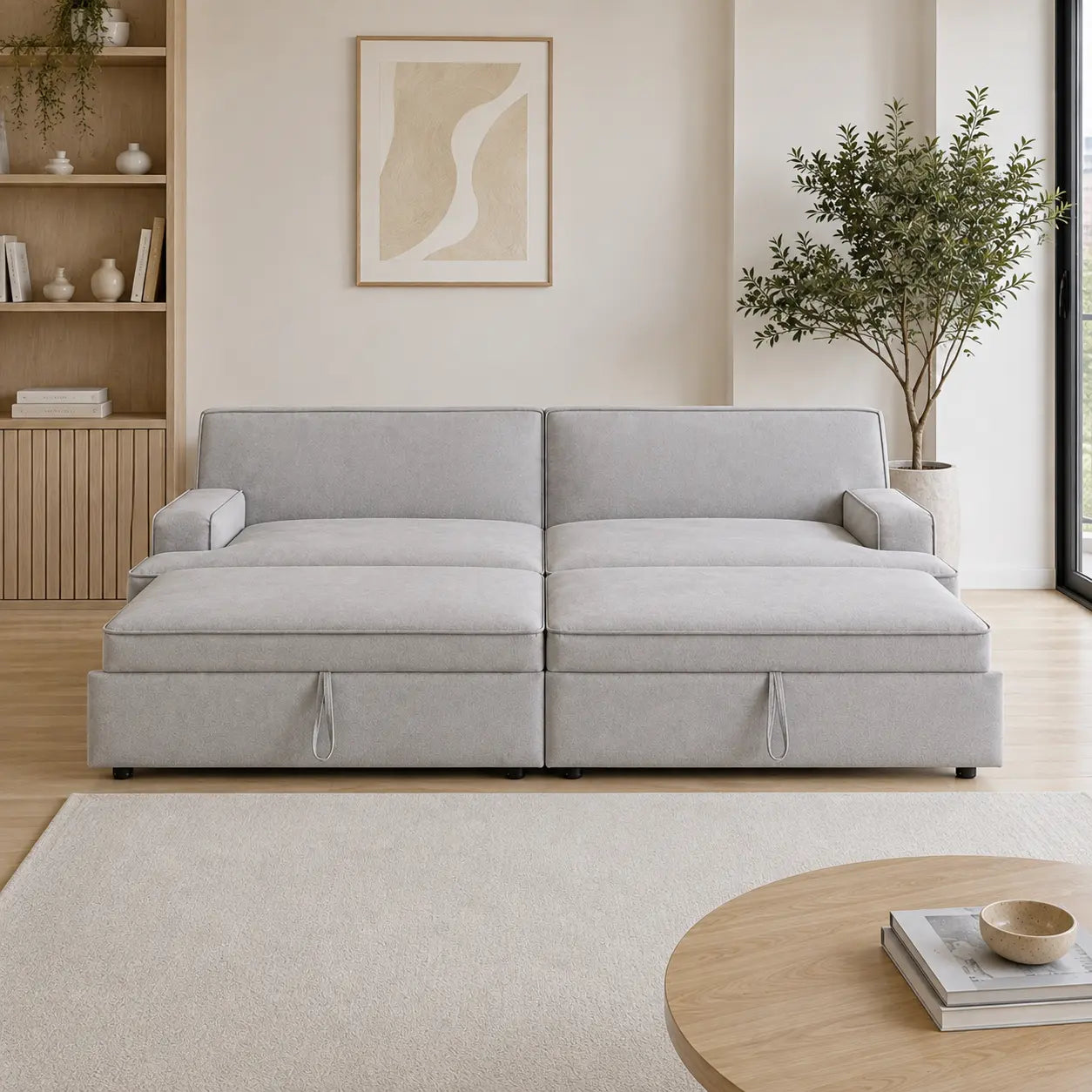 Rovelin Fabric Sofa Bed (Water Repellent & Pet Friendly)