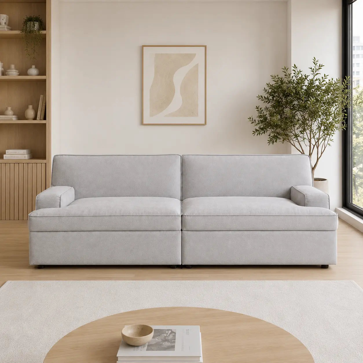 Rovelin Fabric Sofa Bed (Water Repellent & Pet Friendly)