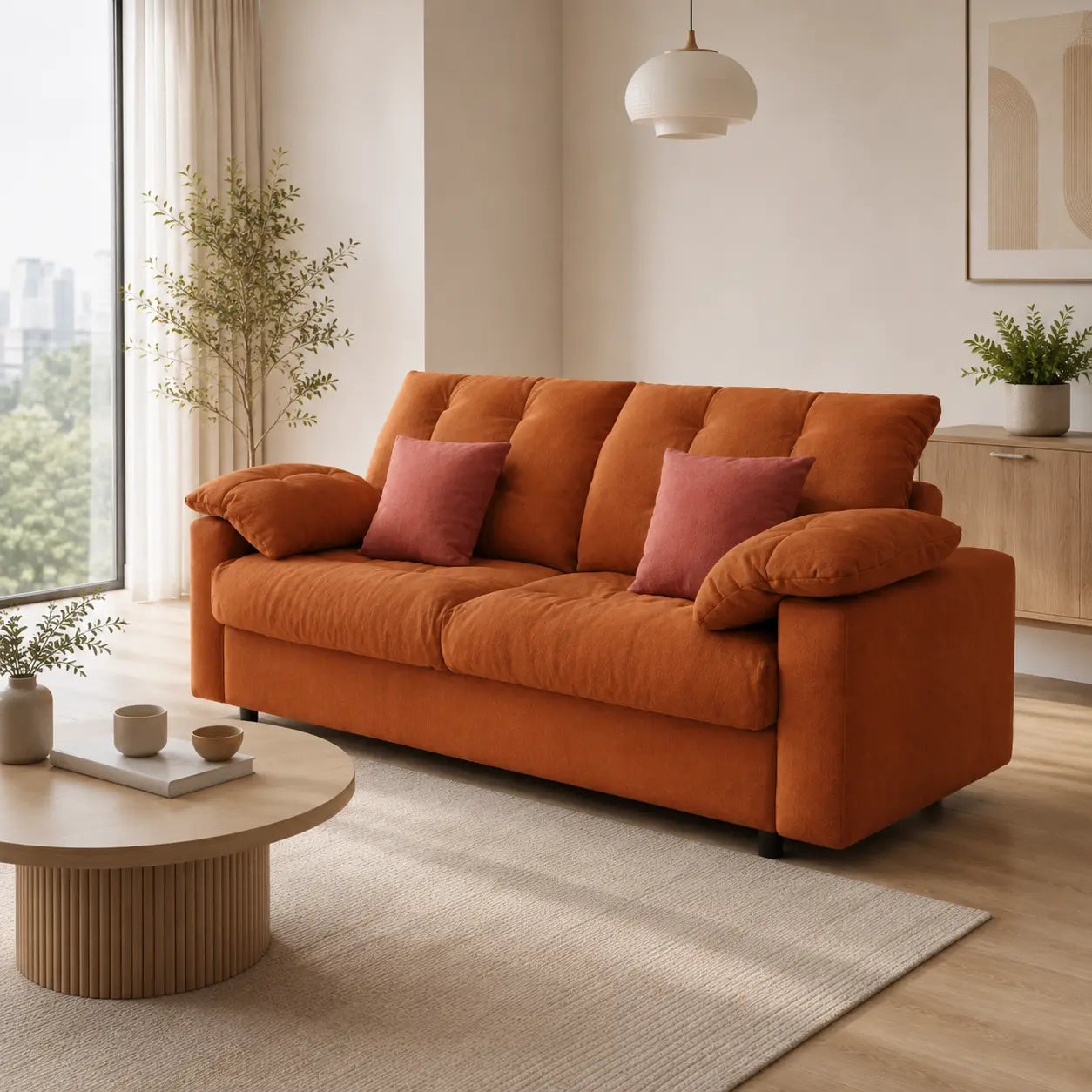 Kervelle Fabric Sofa Bed (Water Repellent & Pet Friendly)