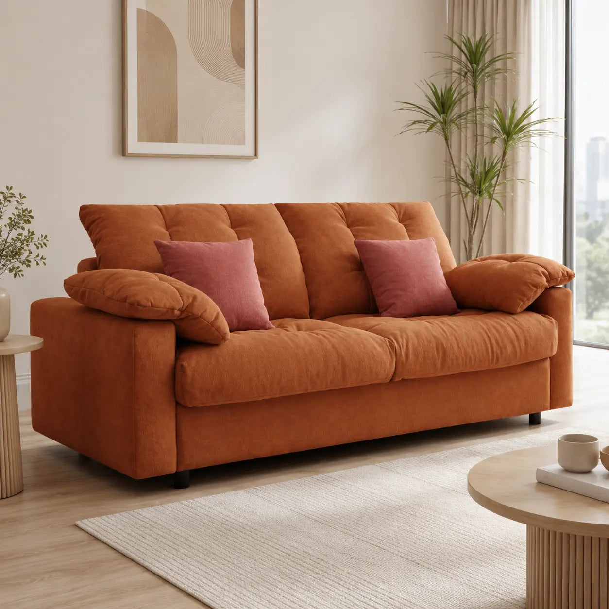 Kervelle Fabric Sofa Bed (Water Repellent & Pet Friendly)