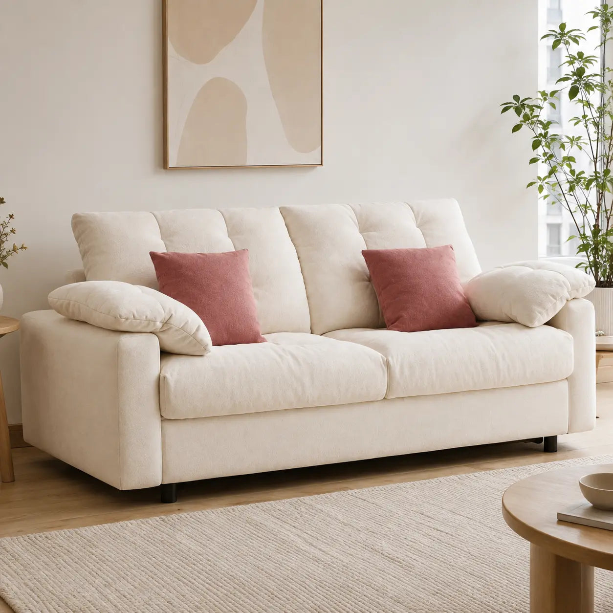 Kervelle Fabric Sofa Bed (Water Repellent & Pet Friendly)