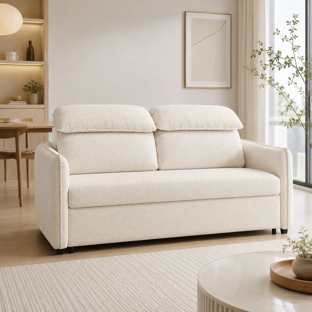Dorestan Fabric Sofa Bed (Water Repellent & Pet Friendly)