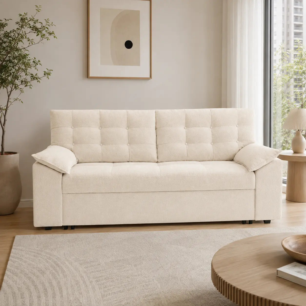 Cevorin Fabric Sofa Bed (Water Repellent & Pet Friendly)