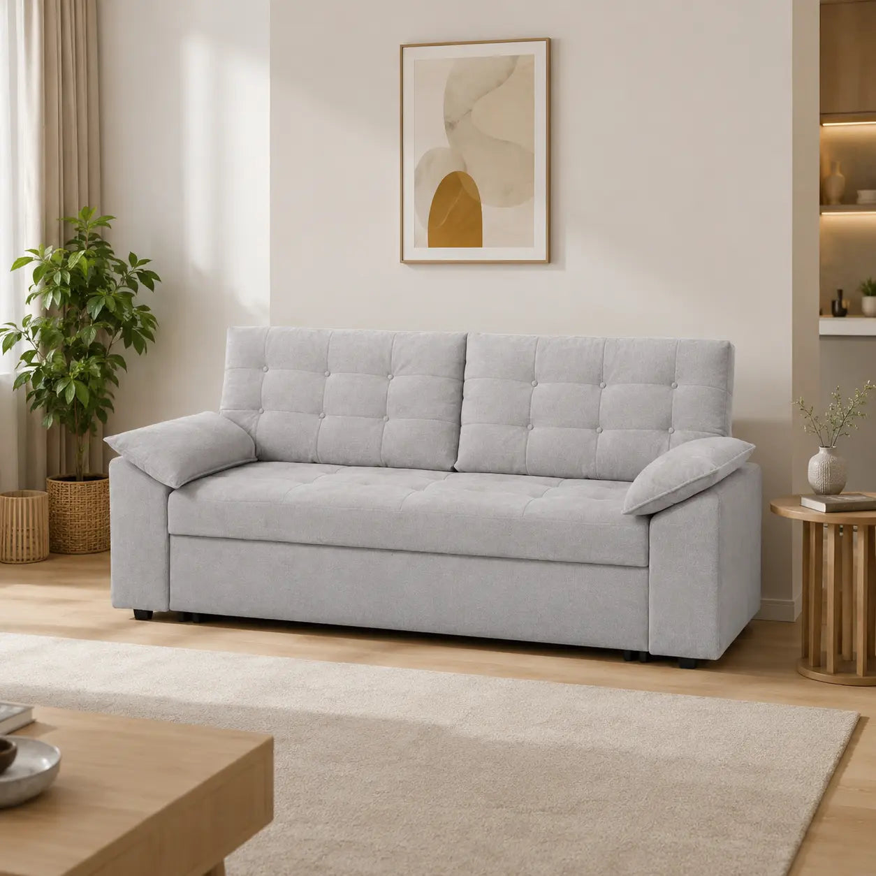 Cevorin Fabric Sofa Bed (Water Repellent & Pet Friendly)