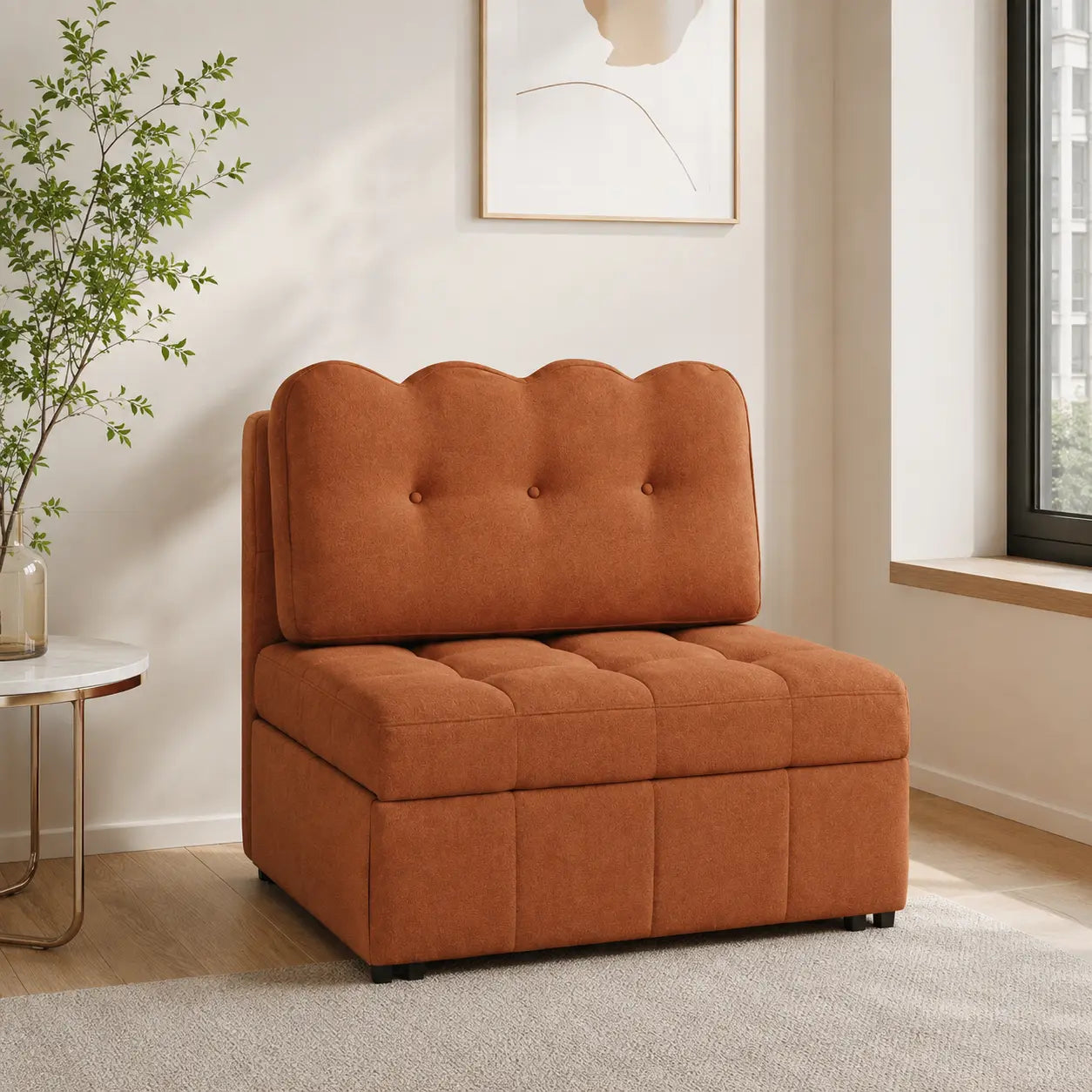 Lumeris Fabric Sofa Bed (Water Repellent & Pet Friendly)