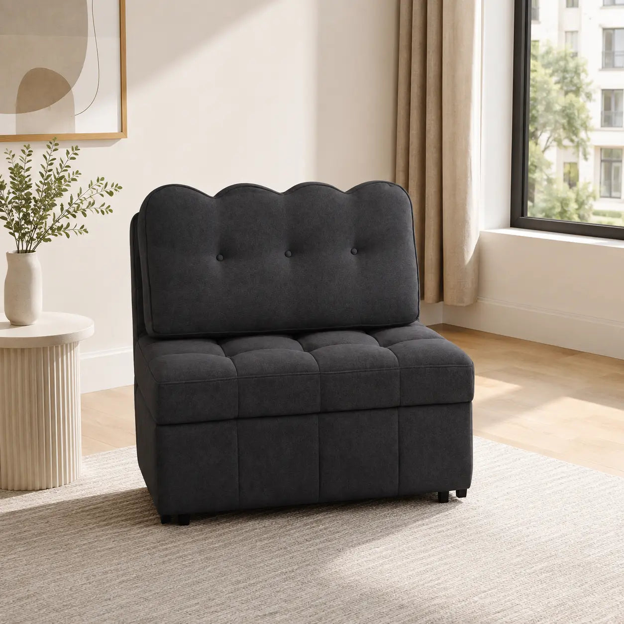 Lumeris Fabric Sofa Bed (Water Repellent & Pet Friendly)