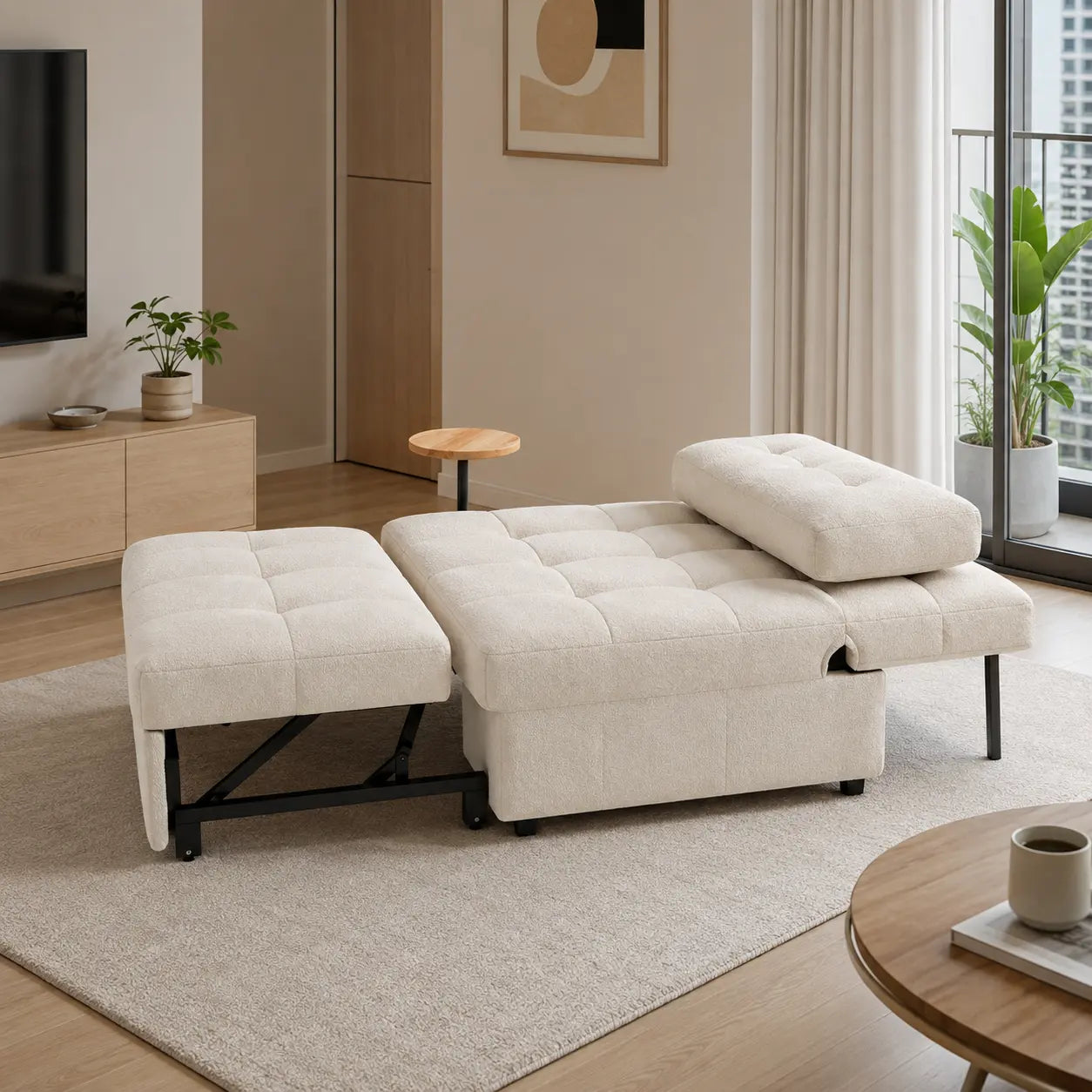 Lumeris Fabric Sofa Bed (Water Repellent & Pet Friendly)