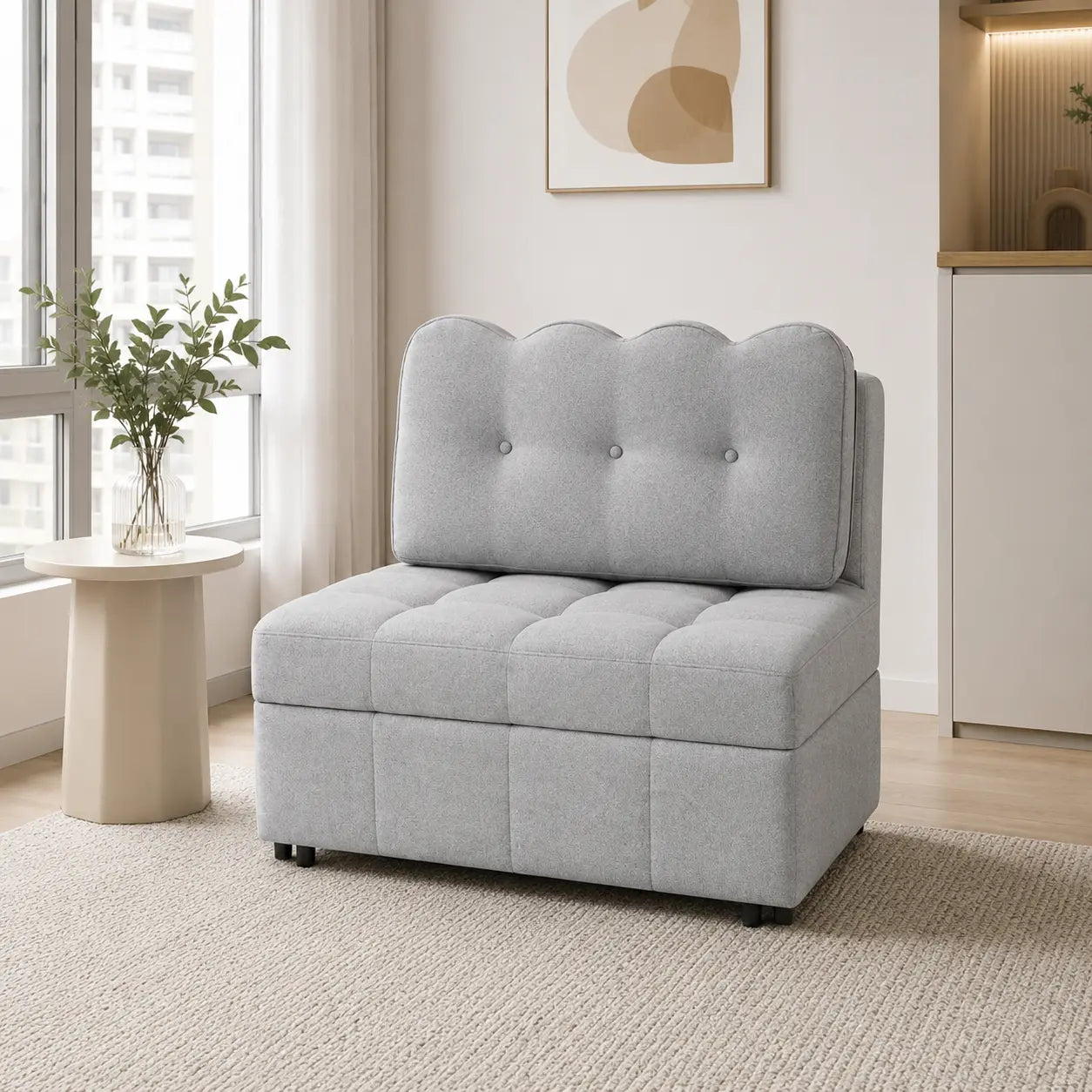 Lumeris Fabric Sofa Bed (Water Repellent & Pet Friendly)