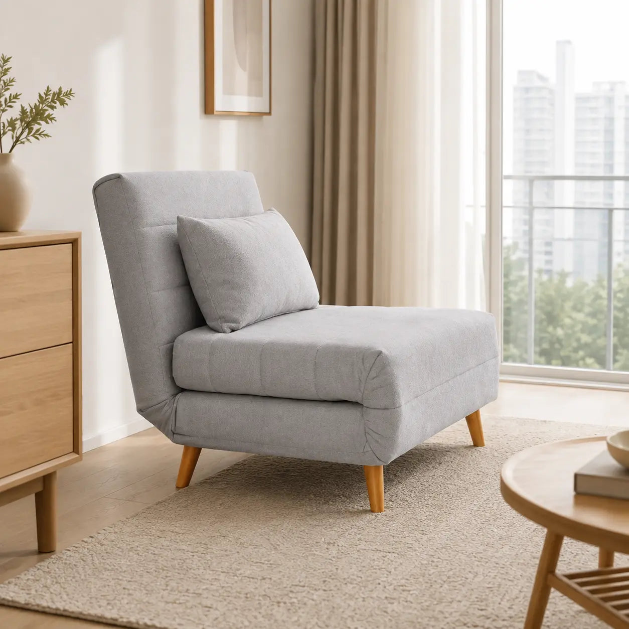 Tervane Fabric Sofa Bed (Water Repellent & Pet Friendly)