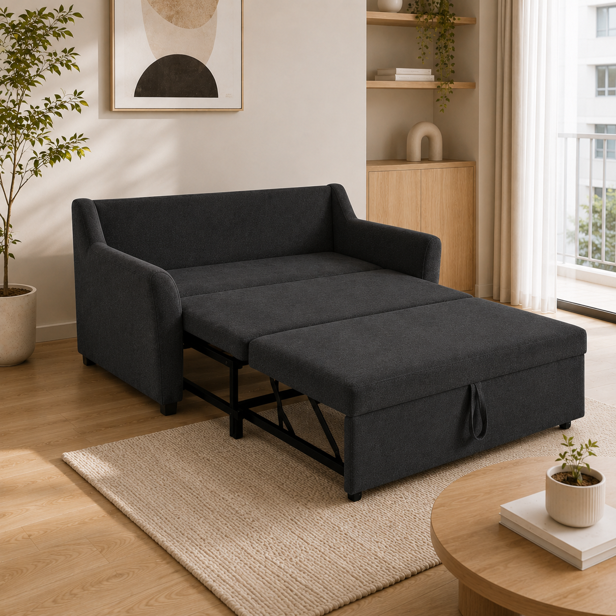 Elvren Fabric Sofa Bed (Water Repellent & Pet Friendly)